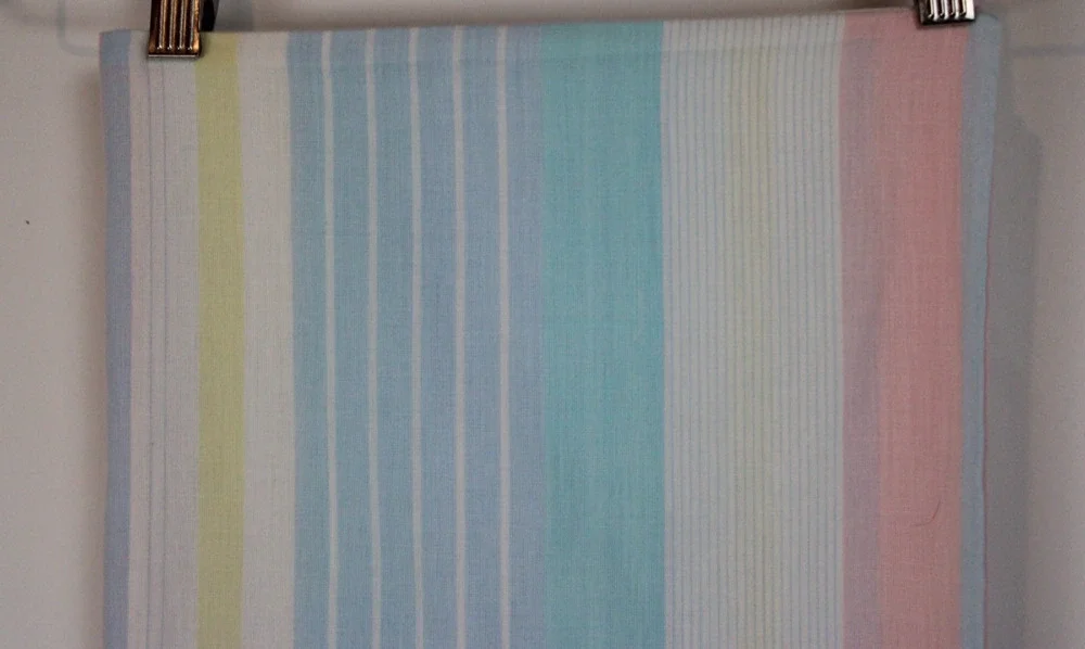 Vintage 90s Striped Single King Pillowcase – 22x39 Multicolor Pink Cotton Feel